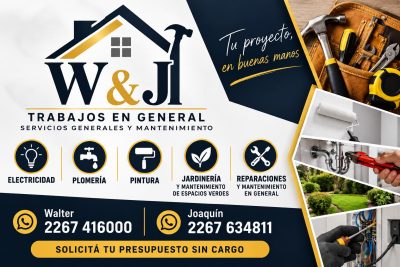 W y J trabajos en general de hogar